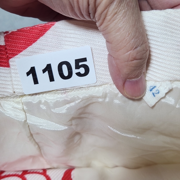 Vintage Wrap Skit Medium Cutom Made Pink And Cream A-Line Skirt See Pictures - Picture 3 of 12